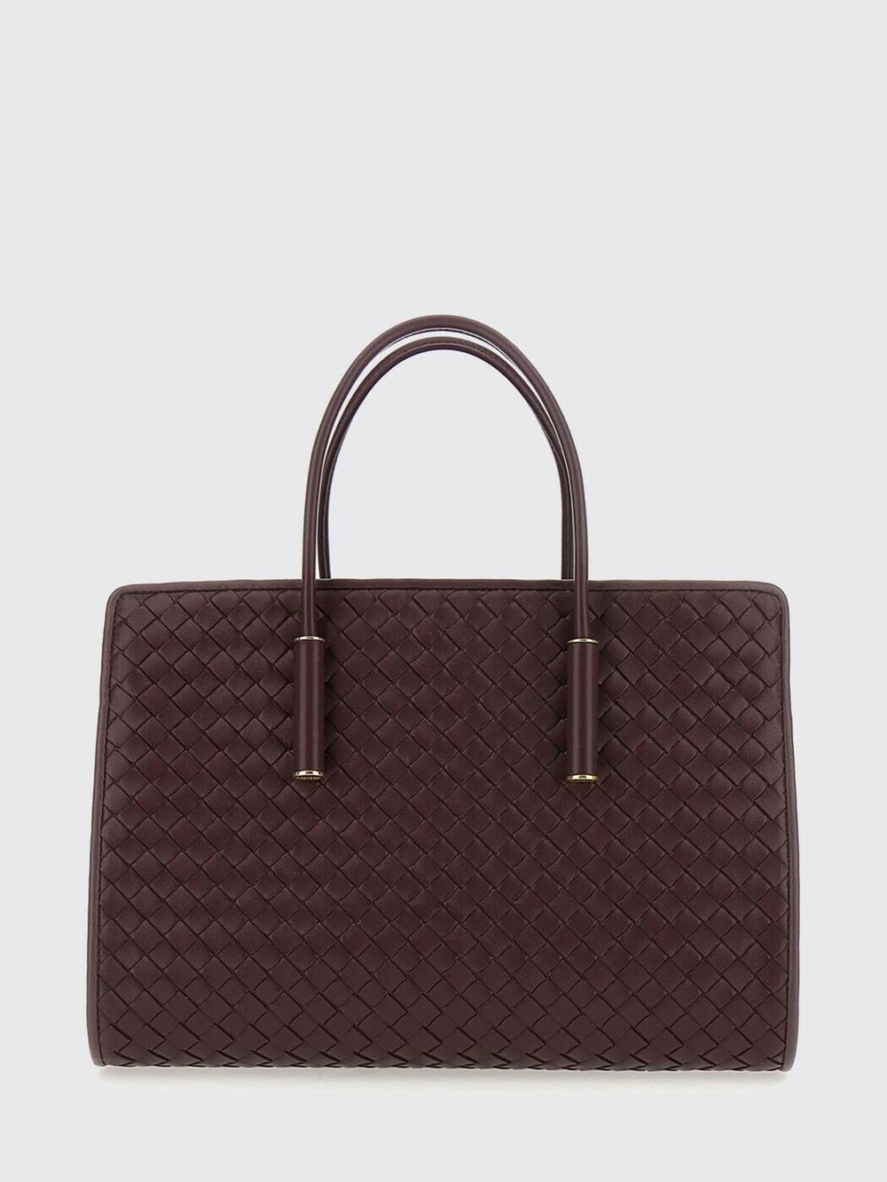 Bottega Veneta Intrecciato Executive Briefcase Leather Red